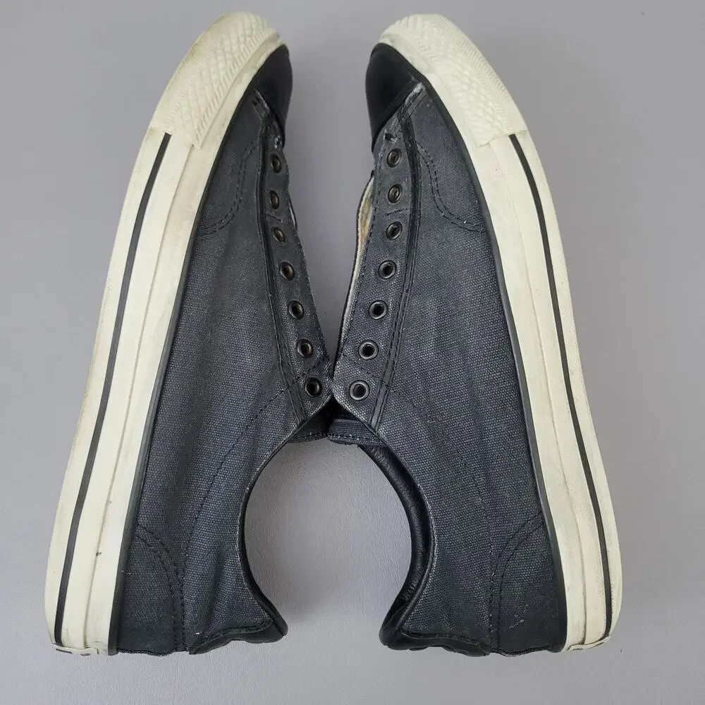 Converse x John Varvatos Chuck Taylor Laceless Slip-On Sneakers Men 9.5 Black - Picture 6 of 16